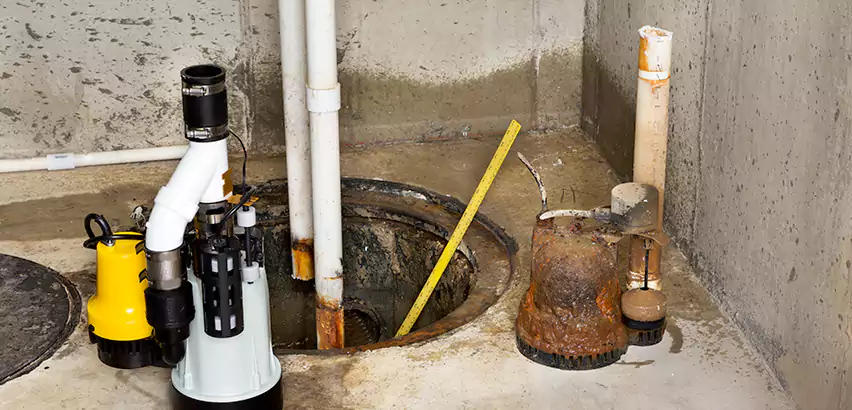 Installing Sump Pump in Finished Basement in University Place, WA
