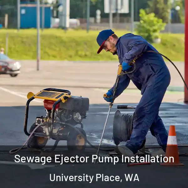  Sewage Ejector Pump Installation University Place, WA